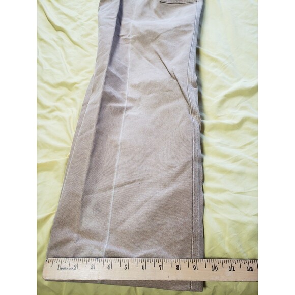 VTG Carhartt Carpenter Pants Mens 34x32 Beige Brown Canvas Utility Distressed - Picture 16 of 16